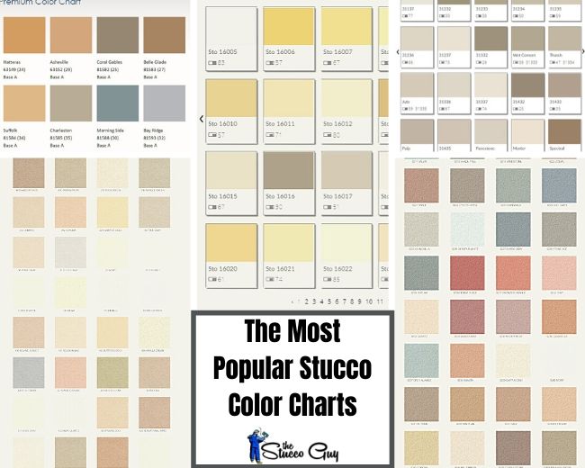 7 Of The Most Popular Stucco Color Charts, All In One Place!