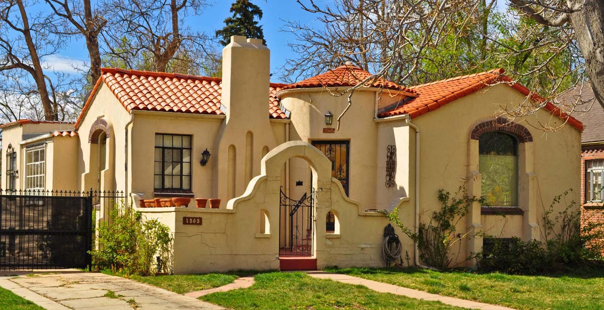 Spanish Style Stucco House