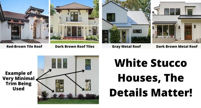 White Stucco Houses, The Details Matter!