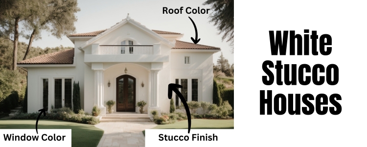 White Stucco Houses The Details Matter