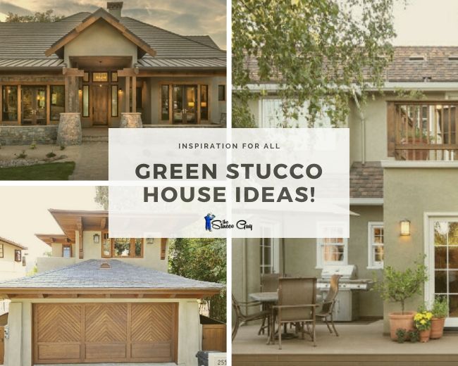 31 Green Stucco Houses Ideas Inspiration