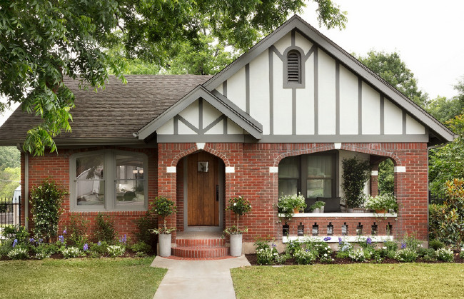 Tudor Style Home With Brick Tudor Style Home With Brick