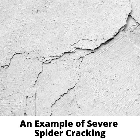 Severe Spider Cracking In Stucco Severe Spider Cracking In Stucco