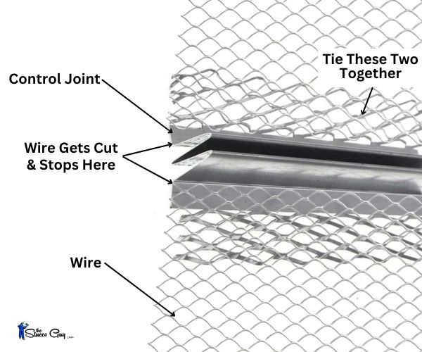 Cut Wire And Stop On Control Joint Edges