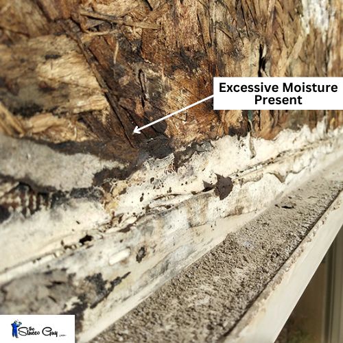 Excess Moisture Present In Stucco Assembly