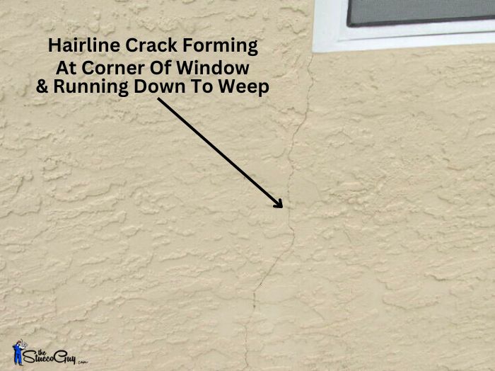 Hairline Crack Forming At Corner Of Window
