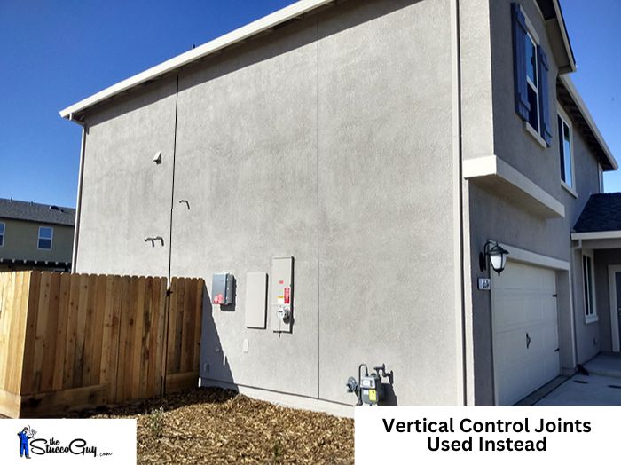 Vertical Control Joints Used Instead