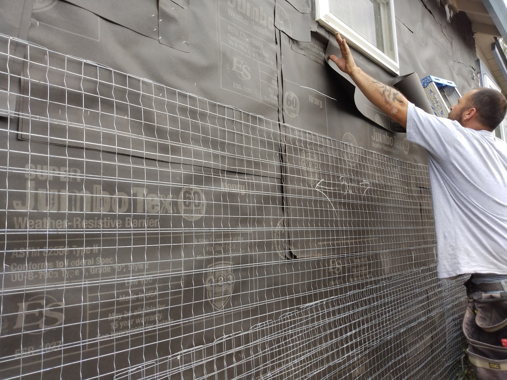 Me Installing Lath