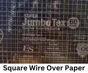 Square Wire Over Paper